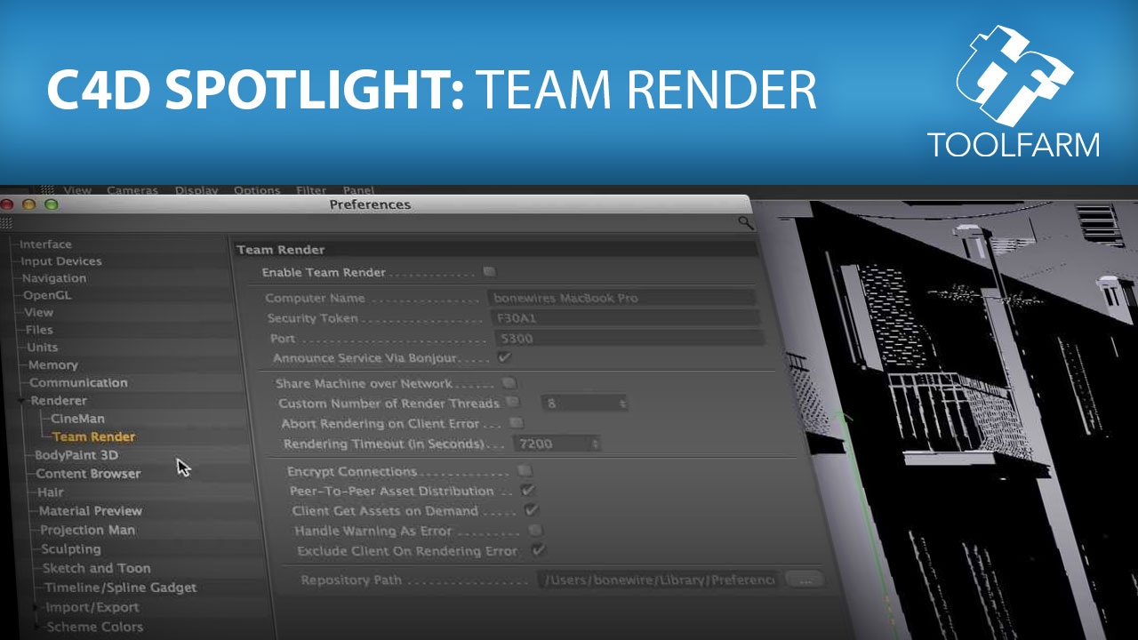 C4D Spotlight Team Render