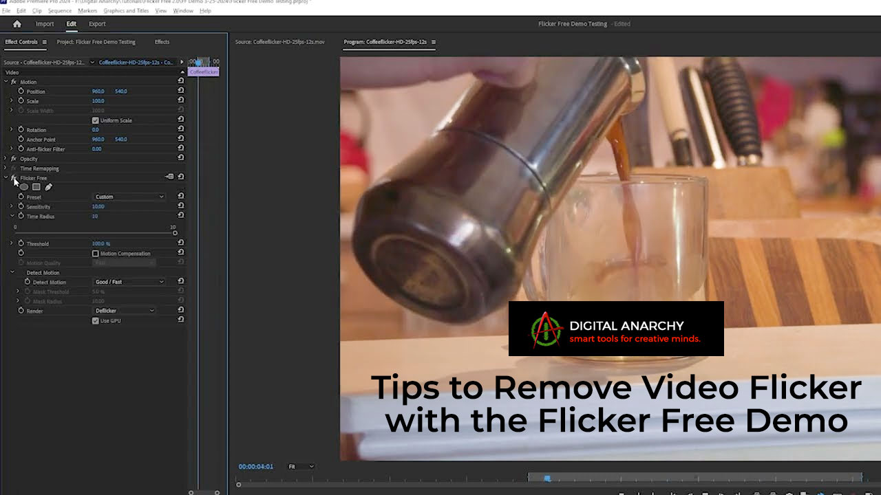 flicker free demo tutorial