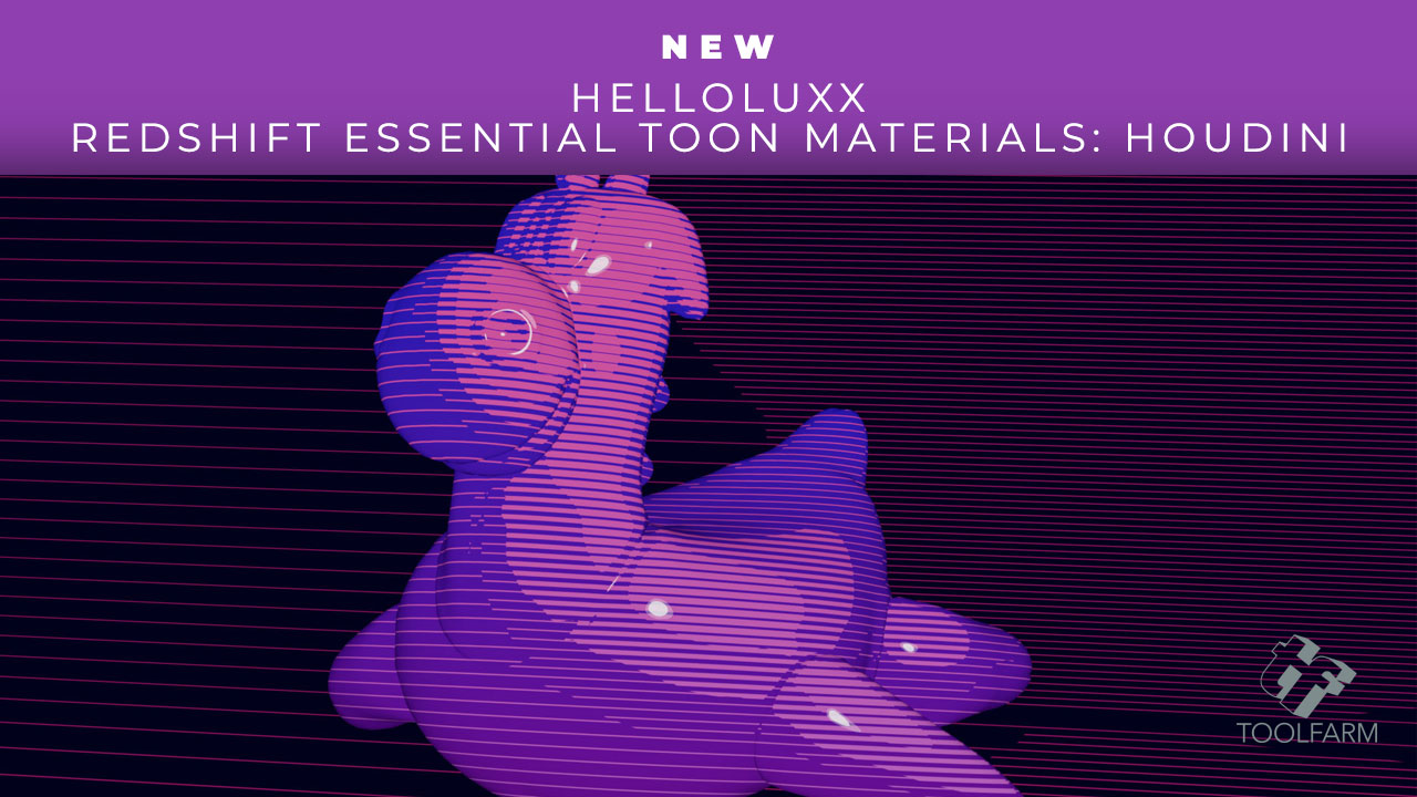 helloluxx redshift essential toon materials houdini