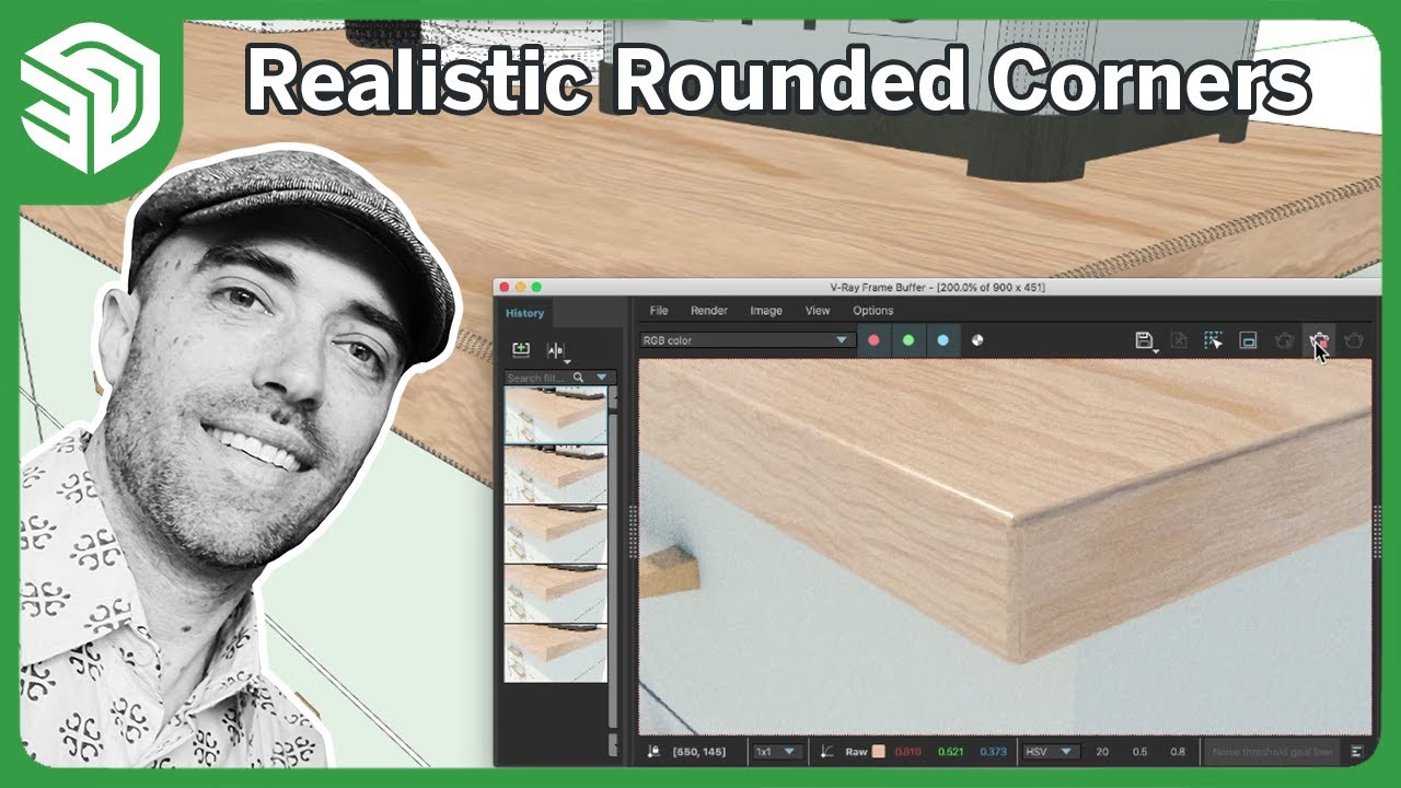 sketchup rounded corners tutorial